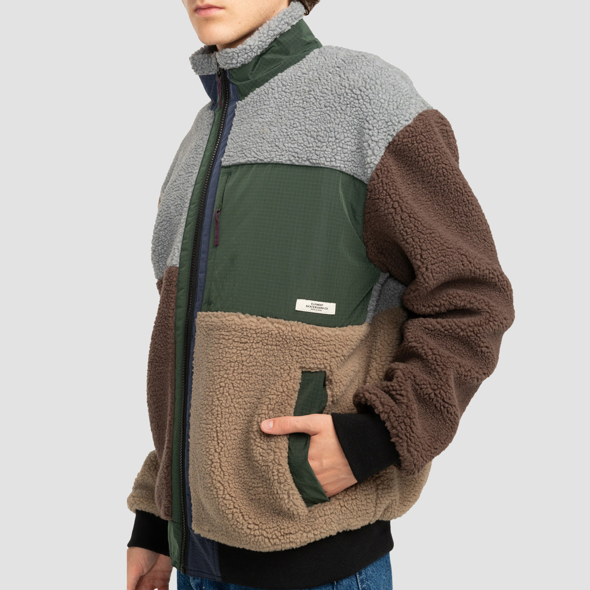 Element Oak Sherpa Fleece Jacket Multicolour