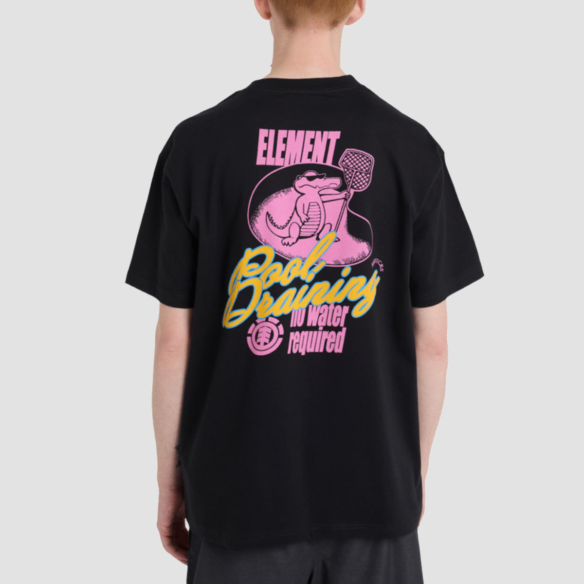 Element Pool Draining T-Shirt Off Black