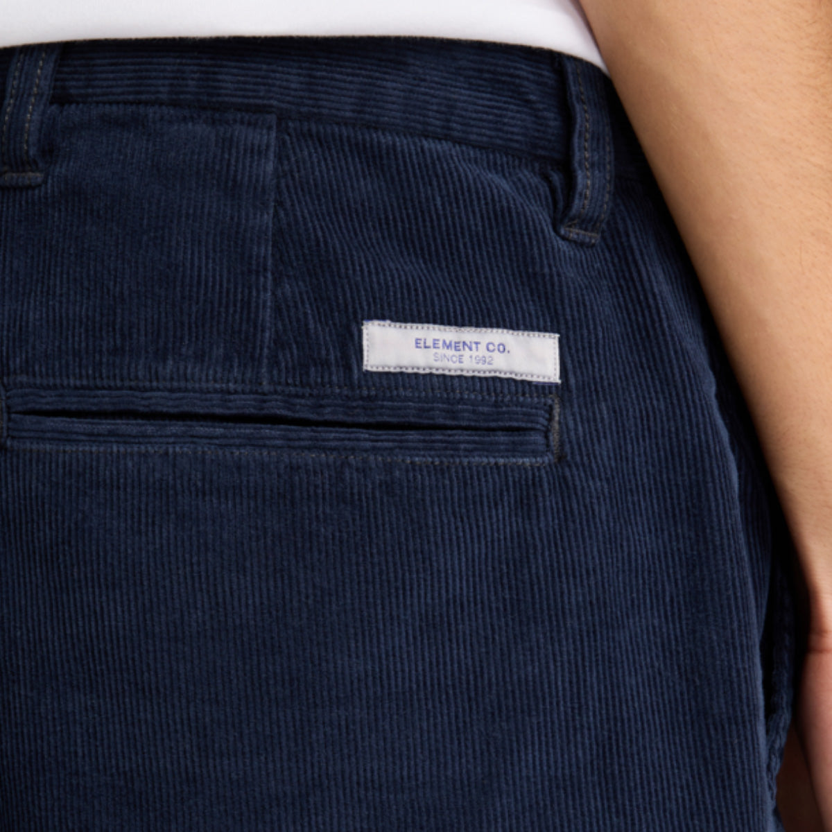 Element Regular Chino Corduroy Trousers Eclipse Navy