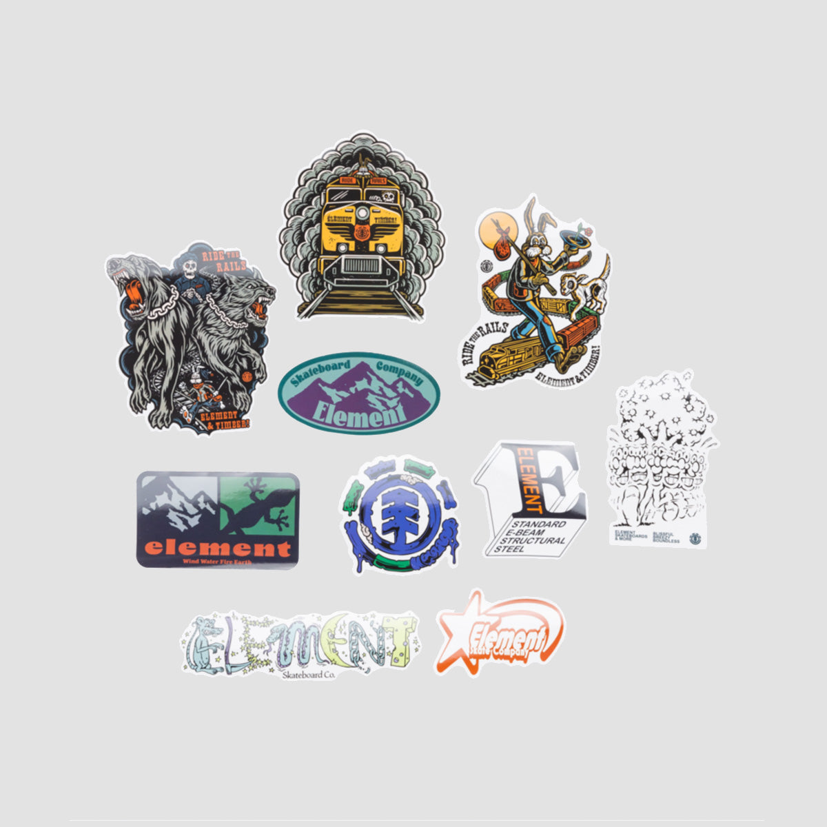 Element Seasonal Sticker 10 Pack Multicolour