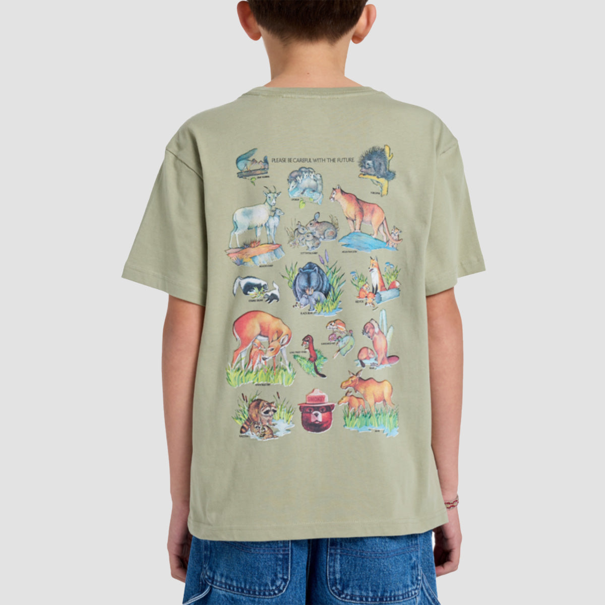 Element X Smokey Bear Animal T-Shirt Tea - Kids