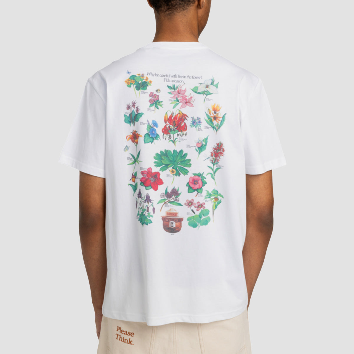 Element X Smokey Bear Bee T-Shirt Optic White