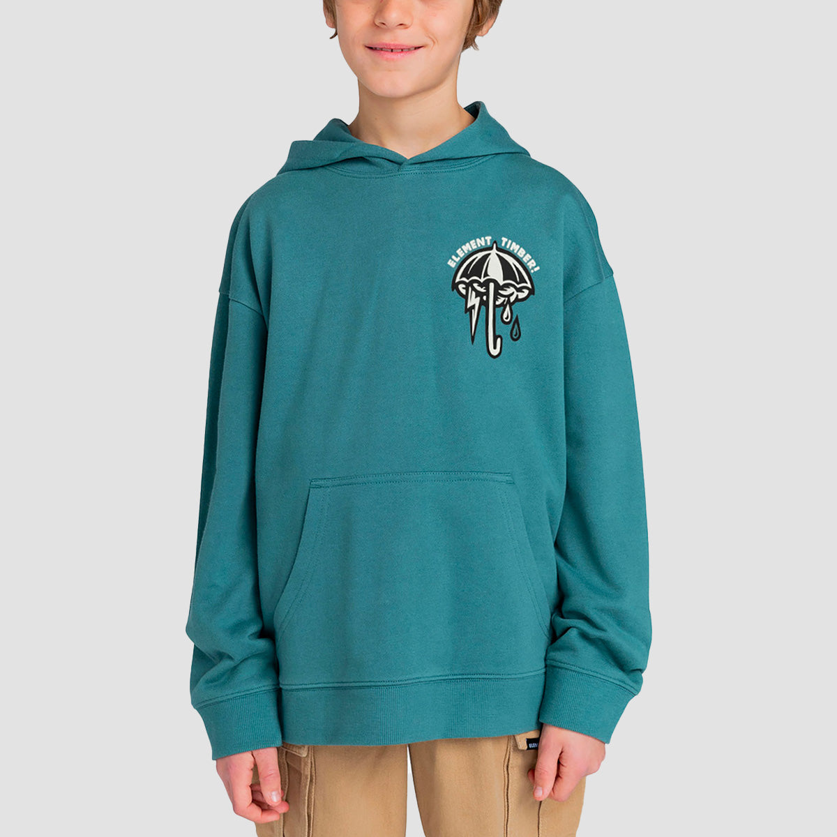 Element X Timber Angry Clouds Pullover Hoodie North Atlantic - Kids