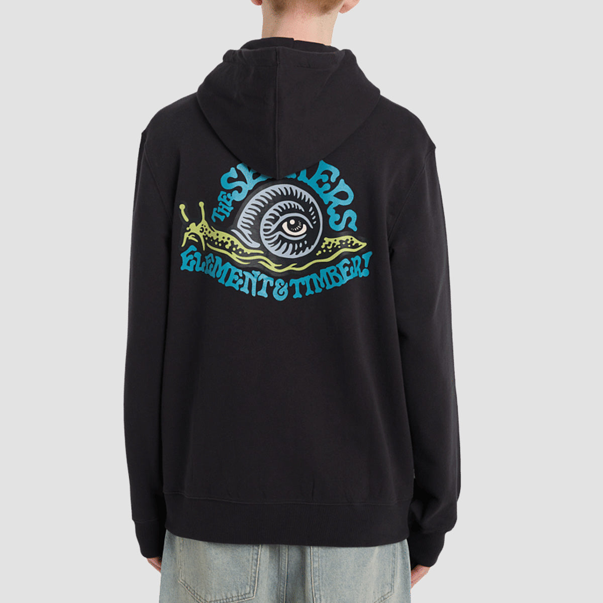 Element X Timber The Snail Pullover Hoodie Off Black