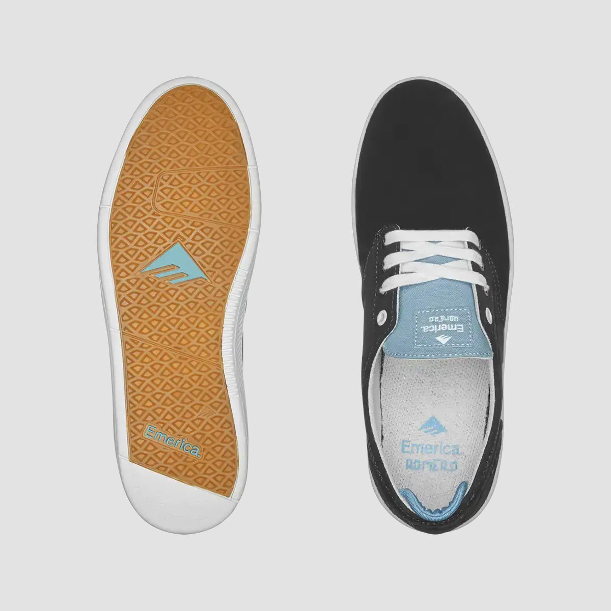 Emerica Romero Laced Shoes - Black/Light Blue