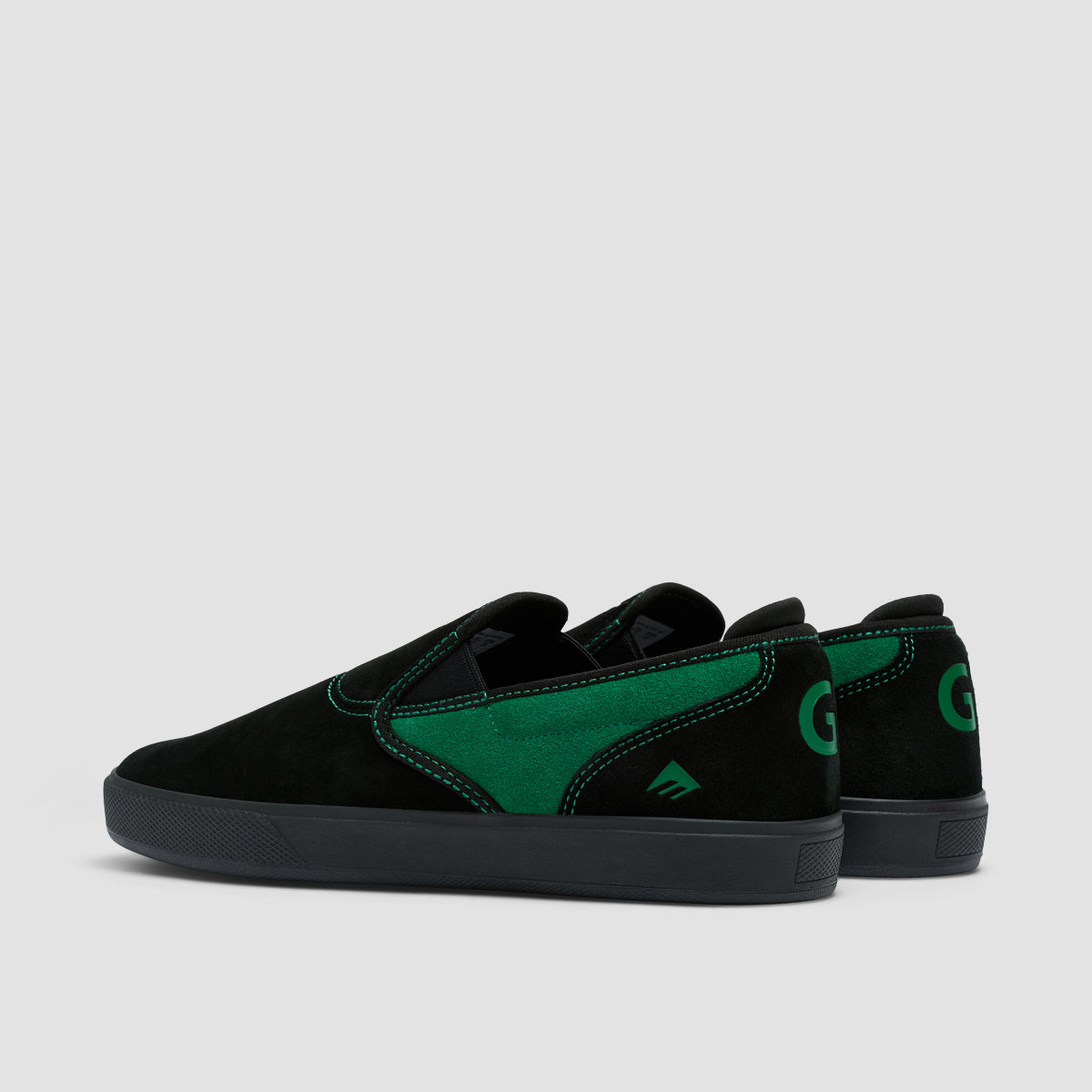 Emerica Wino G6 Cup Slip On Shoes Black/Green