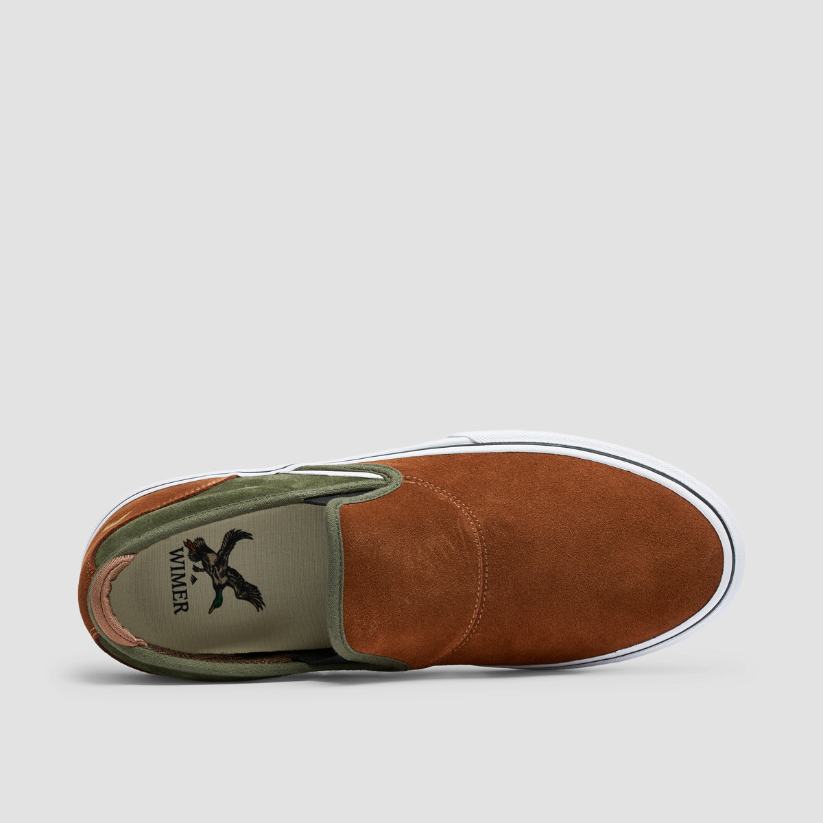 Emerica Wino G6 Slip On Shoes Brown/Green