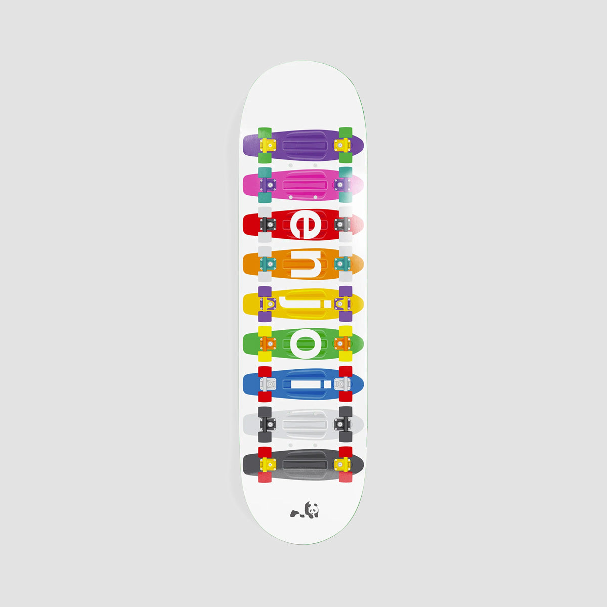 Enjoi Big Box Plastic Spectrum R7 Skateboard Deck White - 8.25"