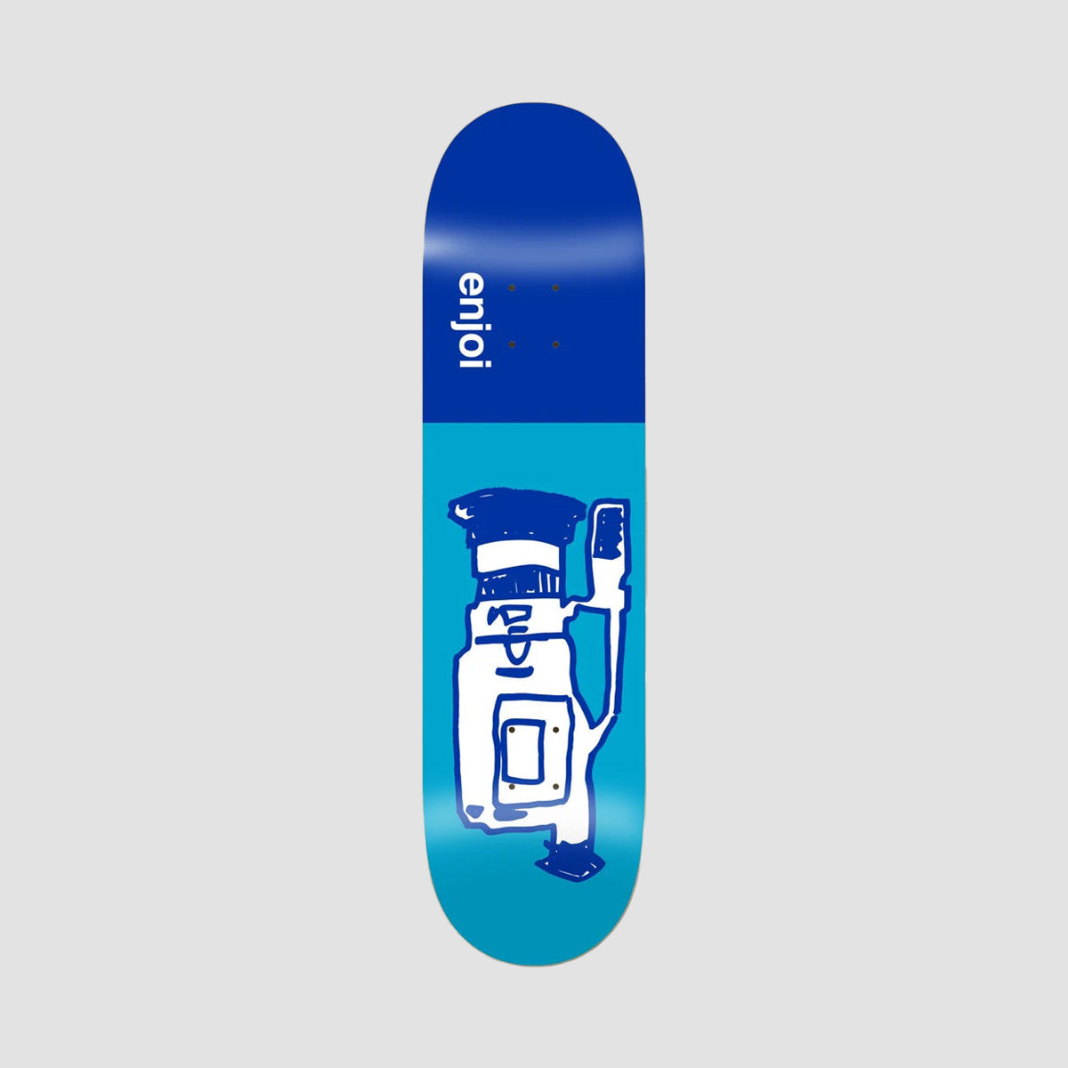 Enjoi Glitch R7 Skateboard Deck Blue - 8.5"