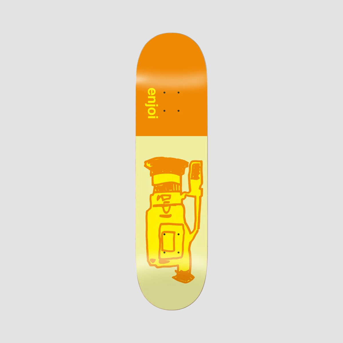 Enjoi Glitch R7 Skateboard Deck Orange - 8.25"