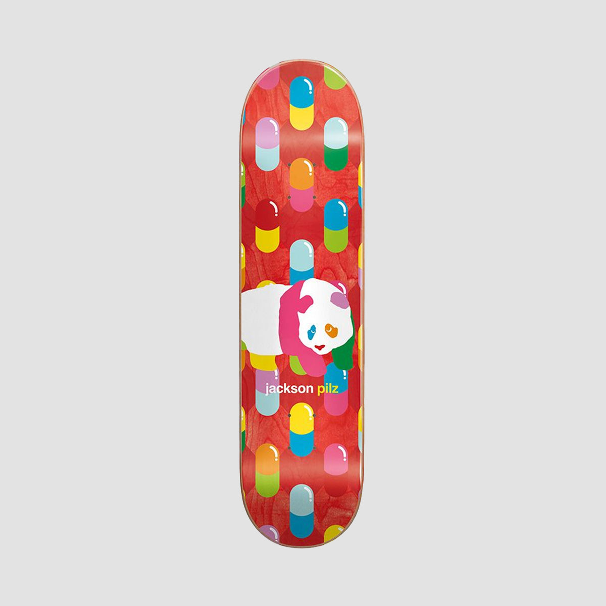 Enjoi Peekaboo Pro Panda Super Sap R7 Skateboard Deck Jackson Pilz/Red - 8.375"