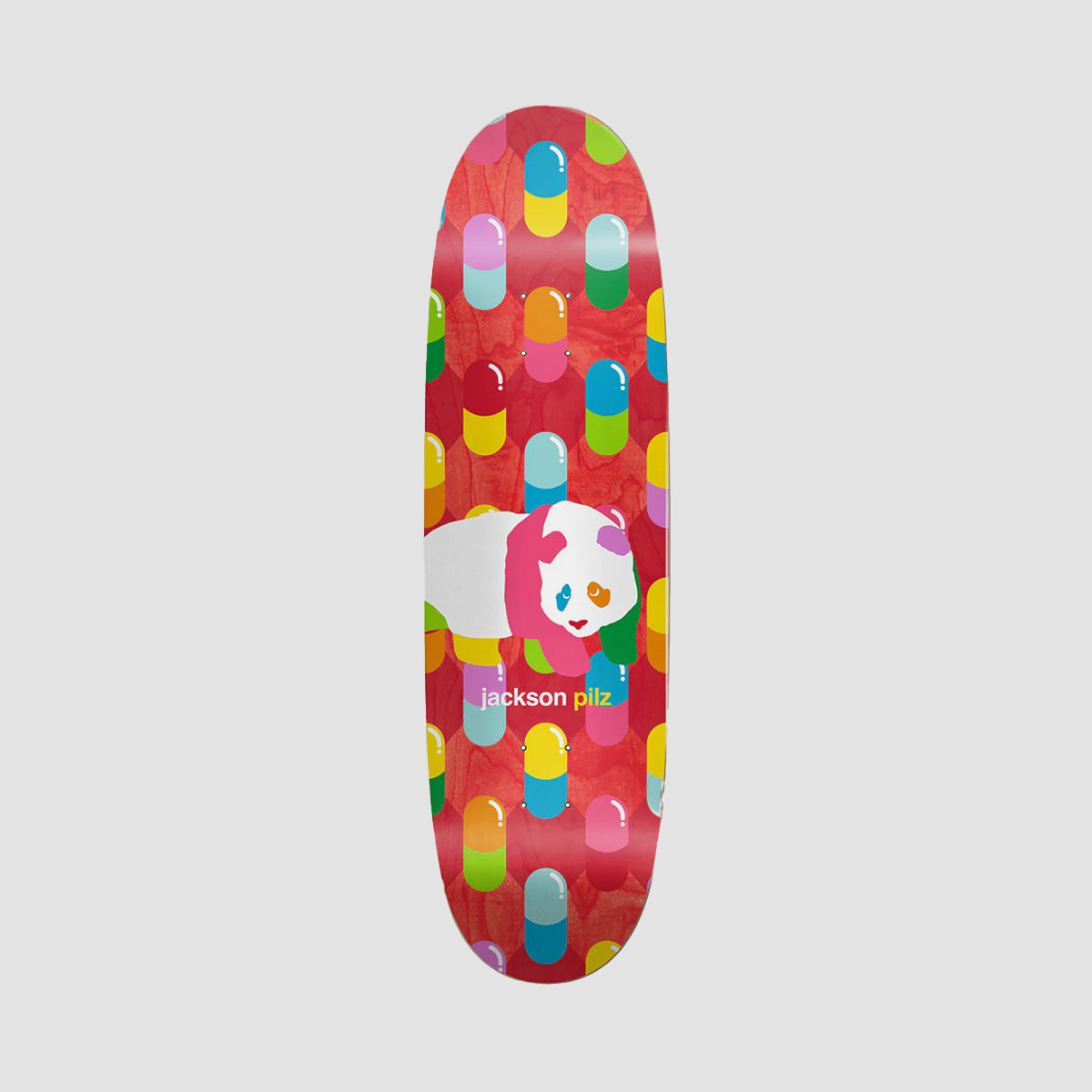 Enjoi Peekaboo Pro Panda Super Sap R7 Skateboard Deck Jackson Pilz/Red - 9.125"