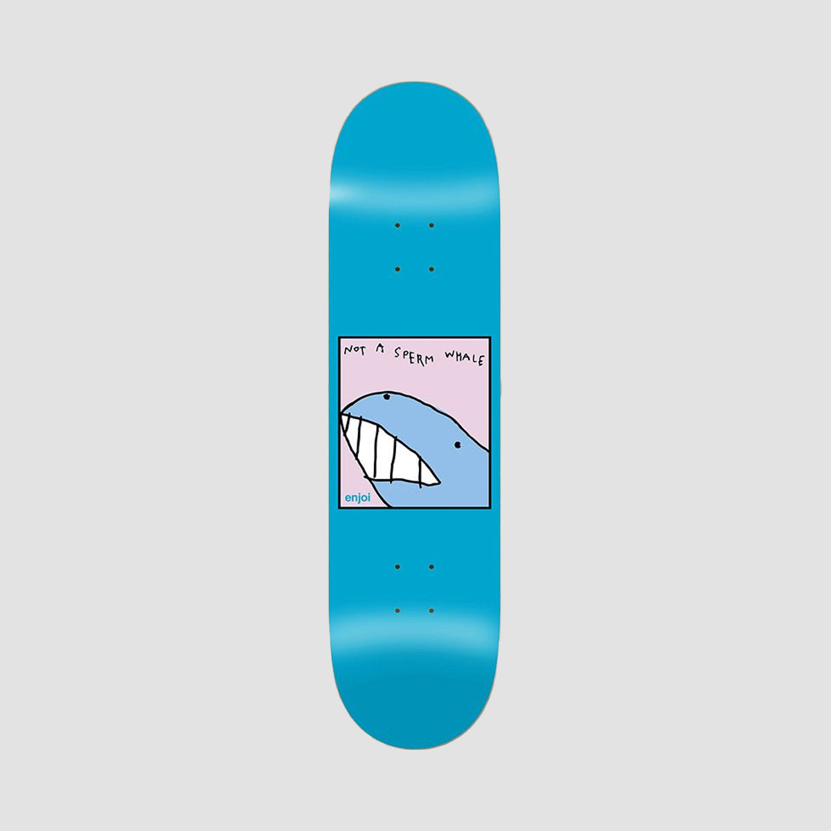 Enjoi Sperm Whale R7 Skateboard Deck Blue - 8.25"