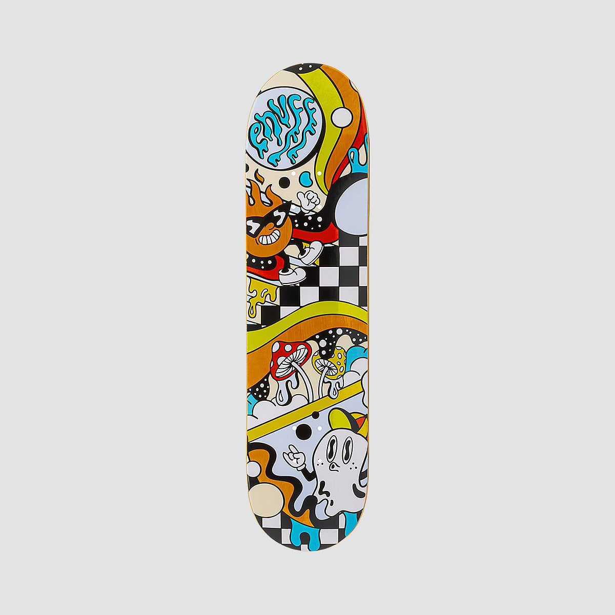 Enuff Designer Skateboard Deck Meltworld Confused - 7.75"