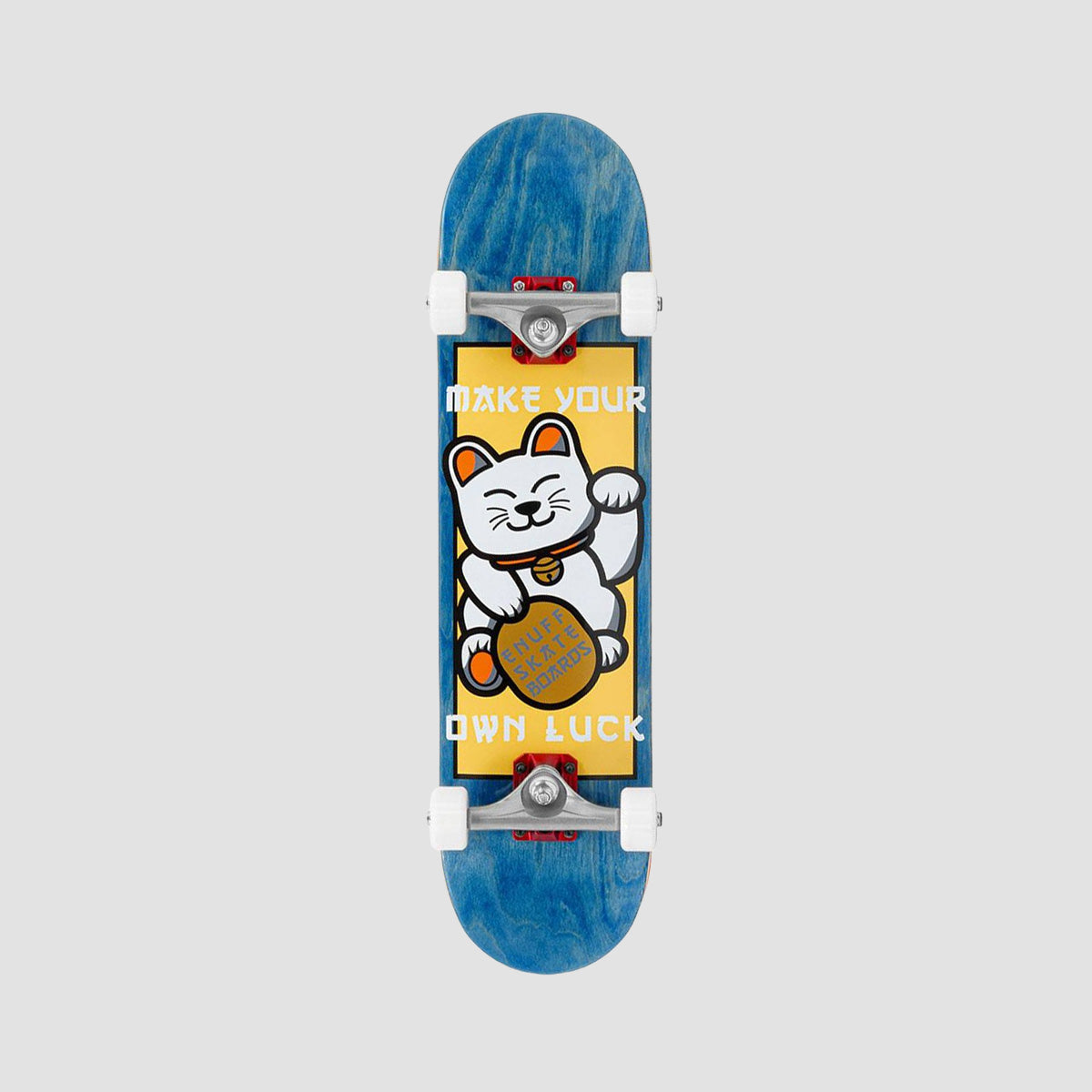 Enuff Lucky Cat Mini Skateboard Blue - 7.25"