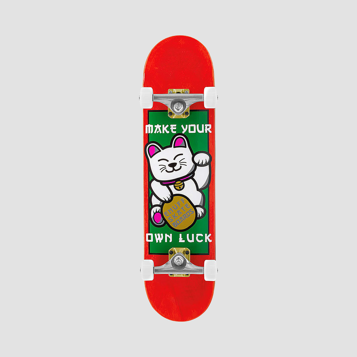 Enuff Lucky Cat Skateboard Red - 8"