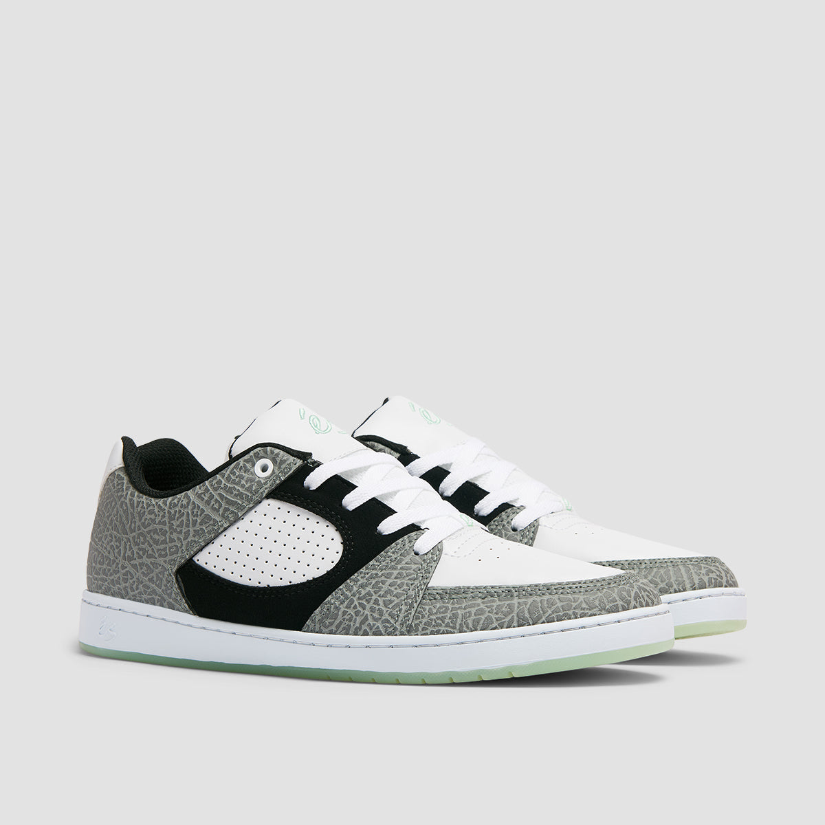 eS Accel Slim Shoes - Black/White/Turquoise