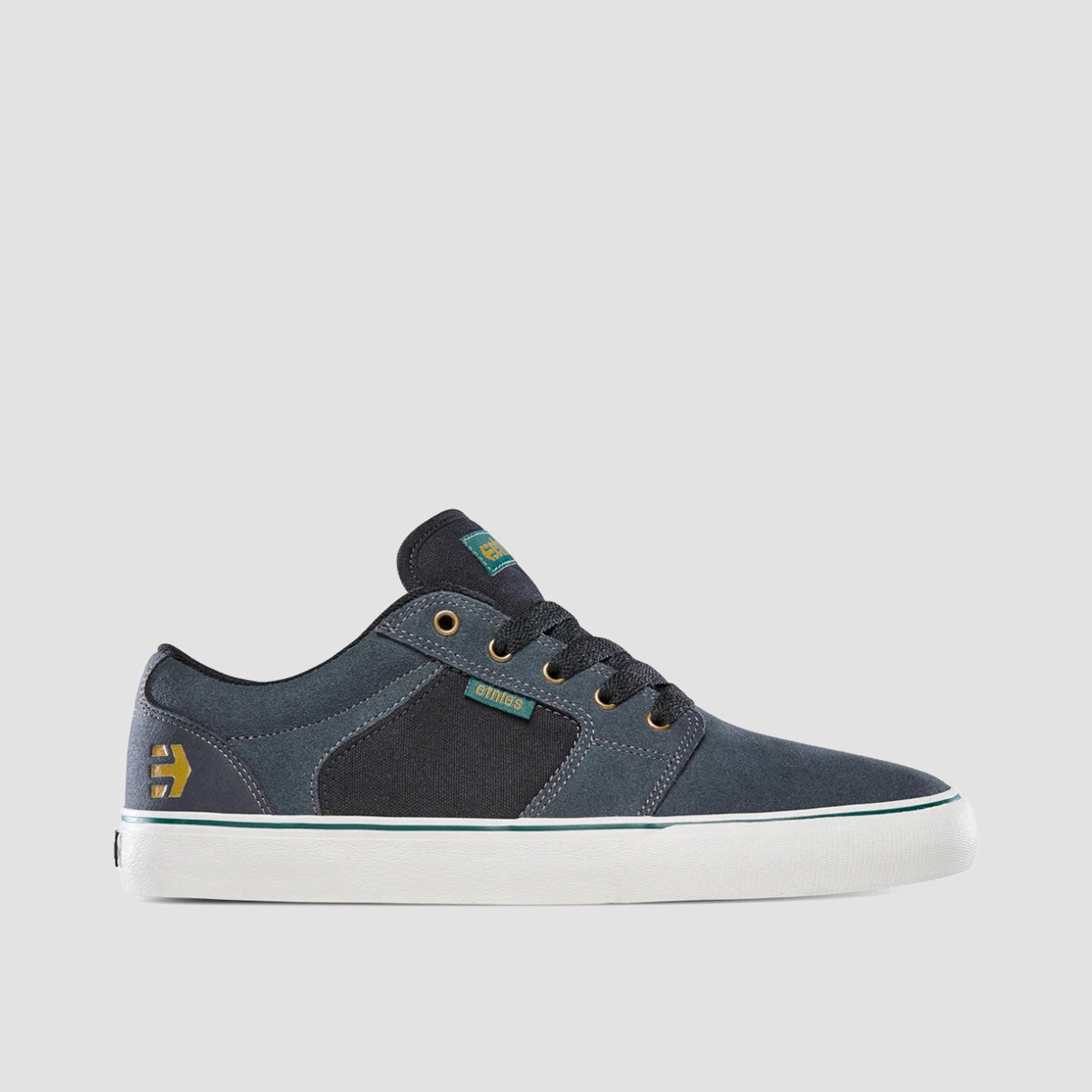 Etnies Barge LS Shoes - Dark Grey/Black/Gold