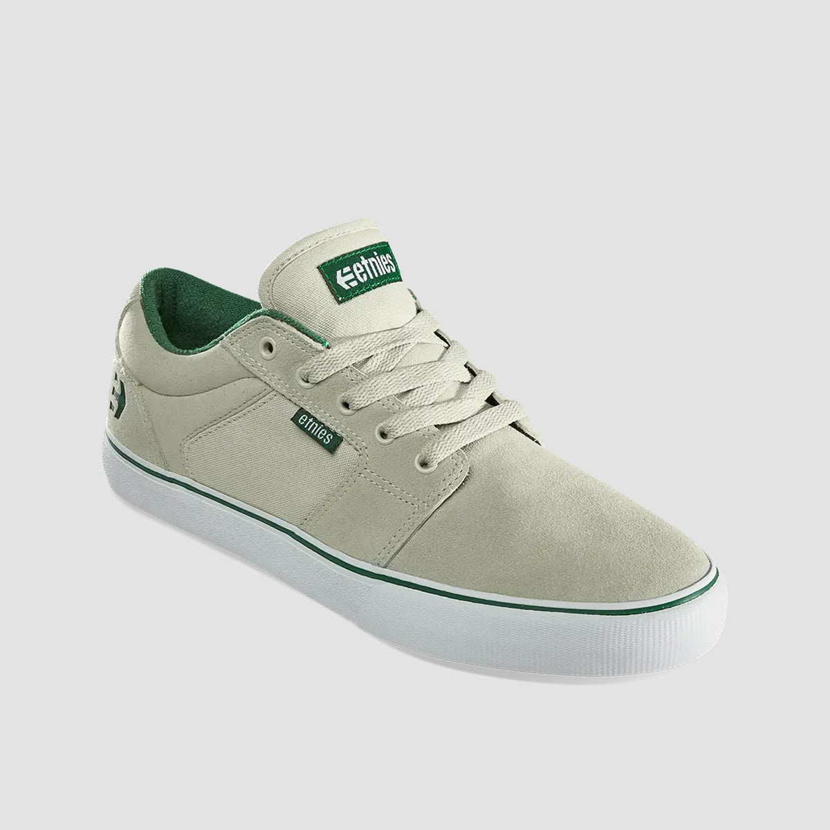 Etnies Barge LS Shoes - White/Green/Gum