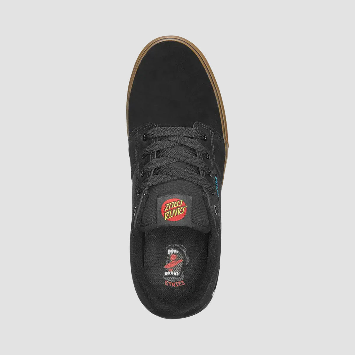 Etnies Barge LS X Santa Cruz Shoes - Black/Gum