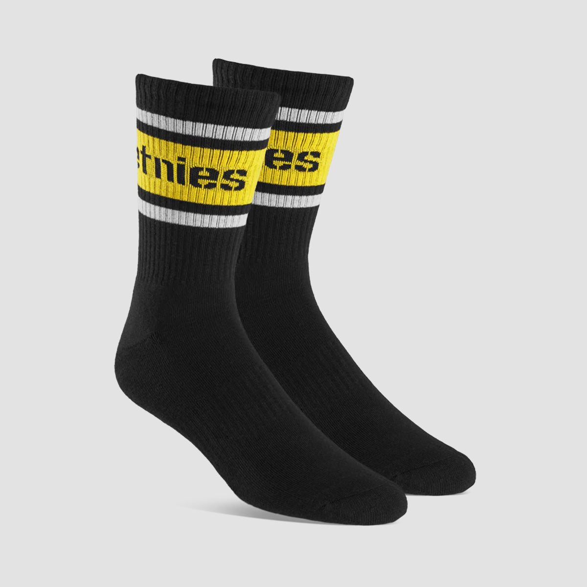 Etnies Crew Socks Black/Yellow