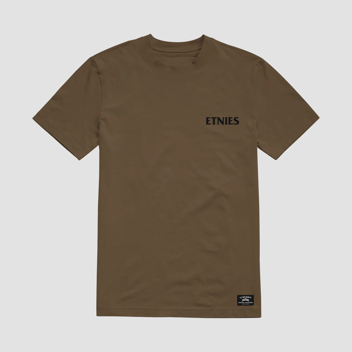 Etnies Dystopia Font T-Shirt Brown