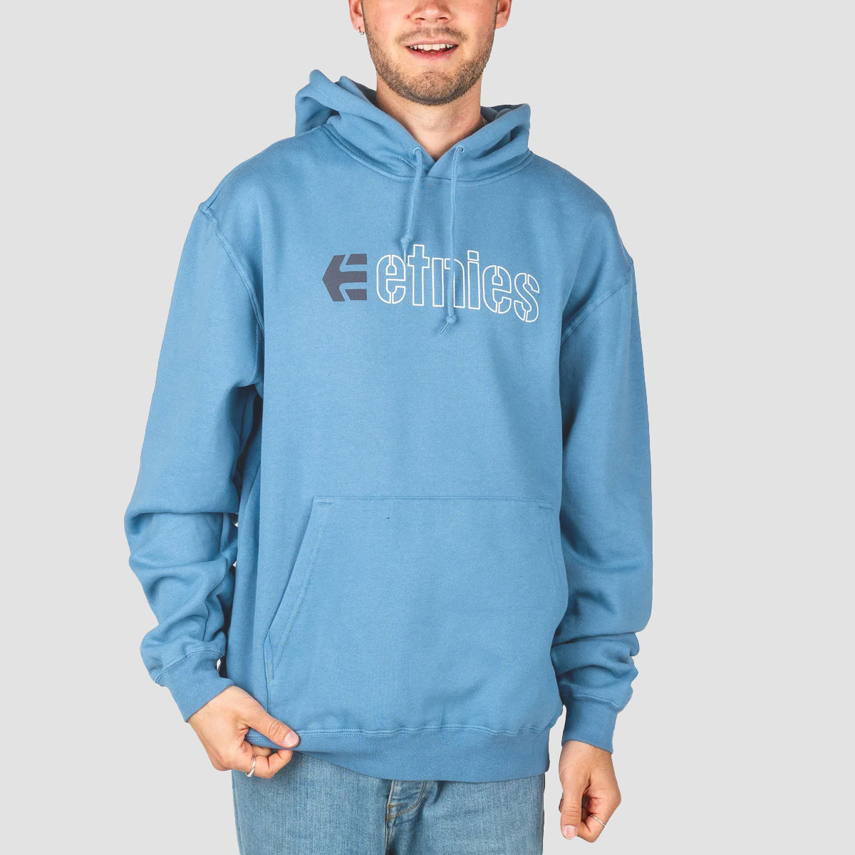 Etnies Ecorp Pullover Hoodie Light Blue