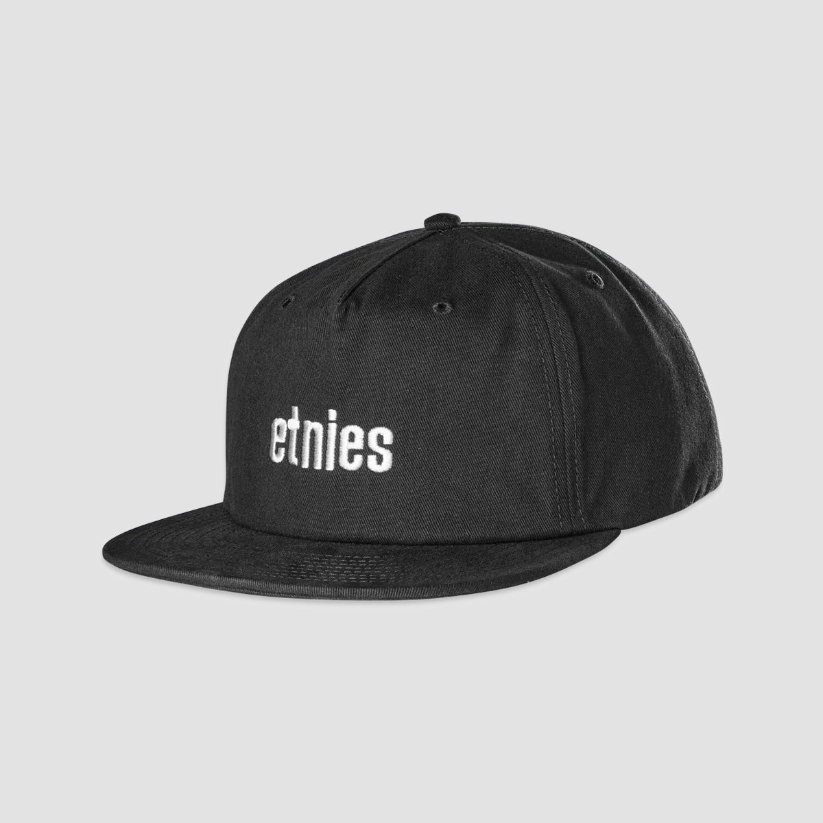 Etnies Icon Embroidery Snapback Cap Black