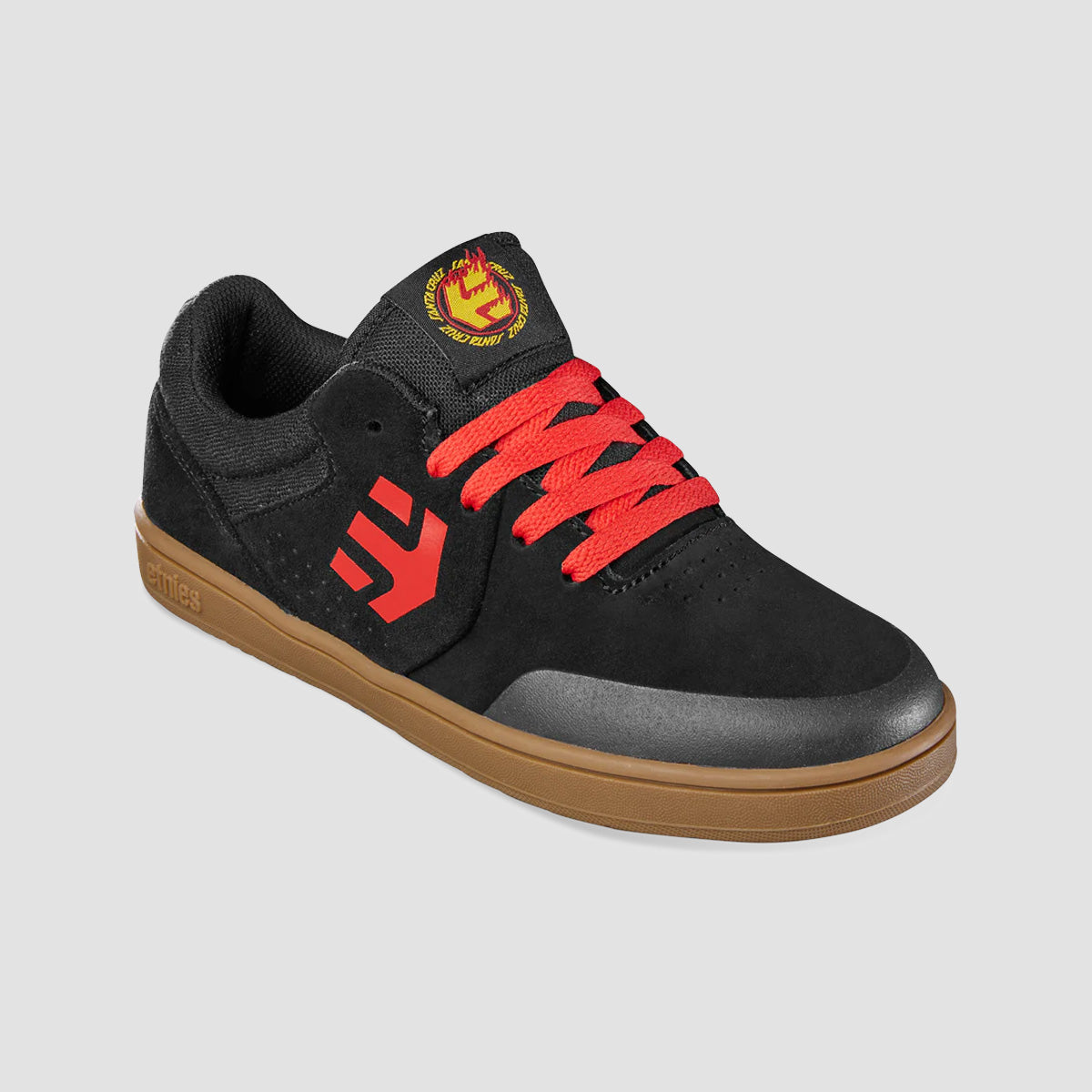 Etnies Marana X Santa Cruz Shoes - Black/Red/Gum - Kids