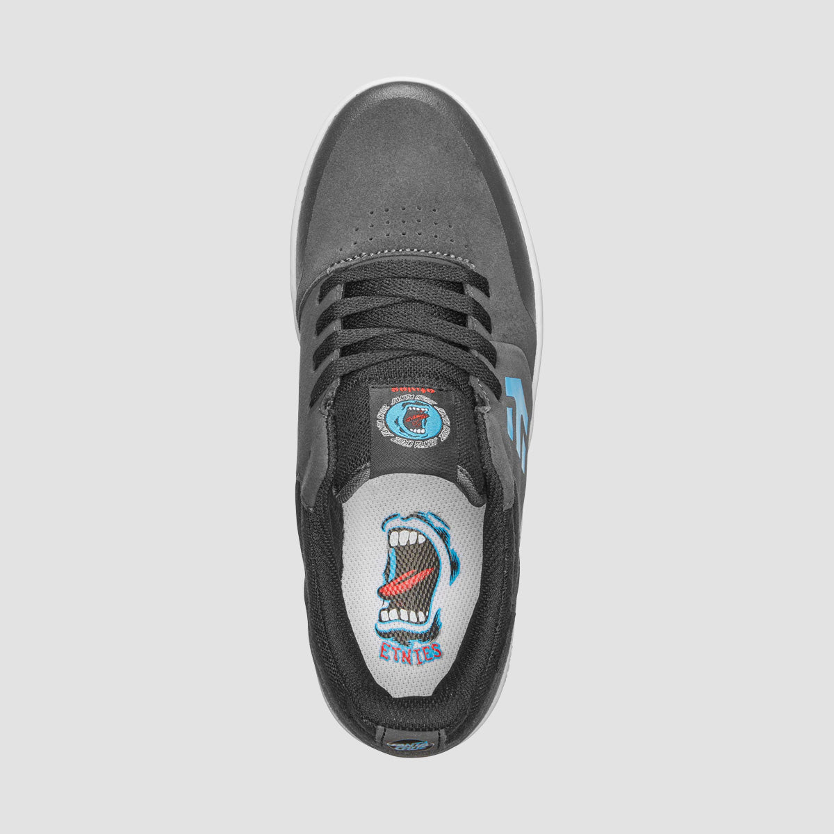 Etnies Marana X Santa Cruz Shoes - Grey/Black/Blue - Kids