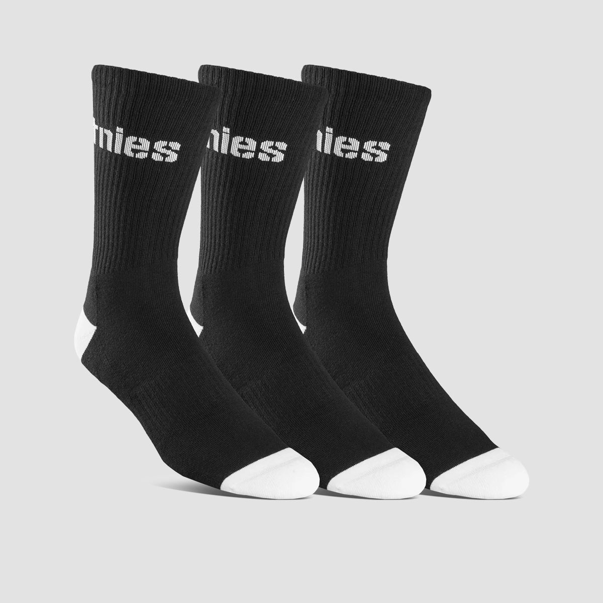 Etnies Stencil Icon Sock 3 Pack Black