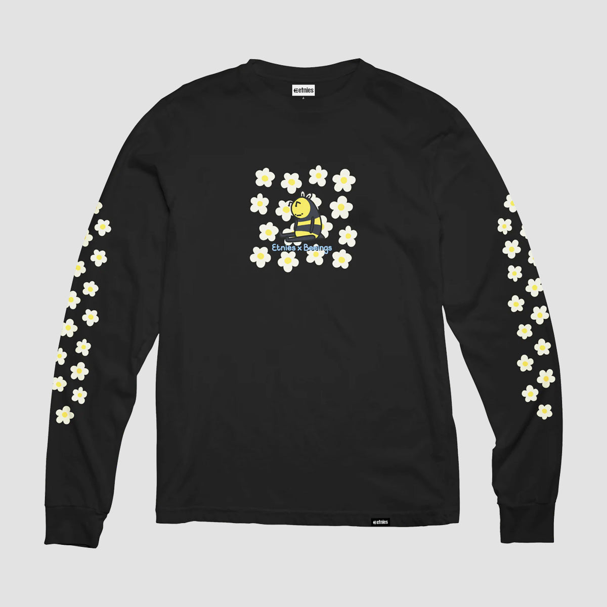 Etnies The Beeings Floral Longsleeve T-Shirt Black