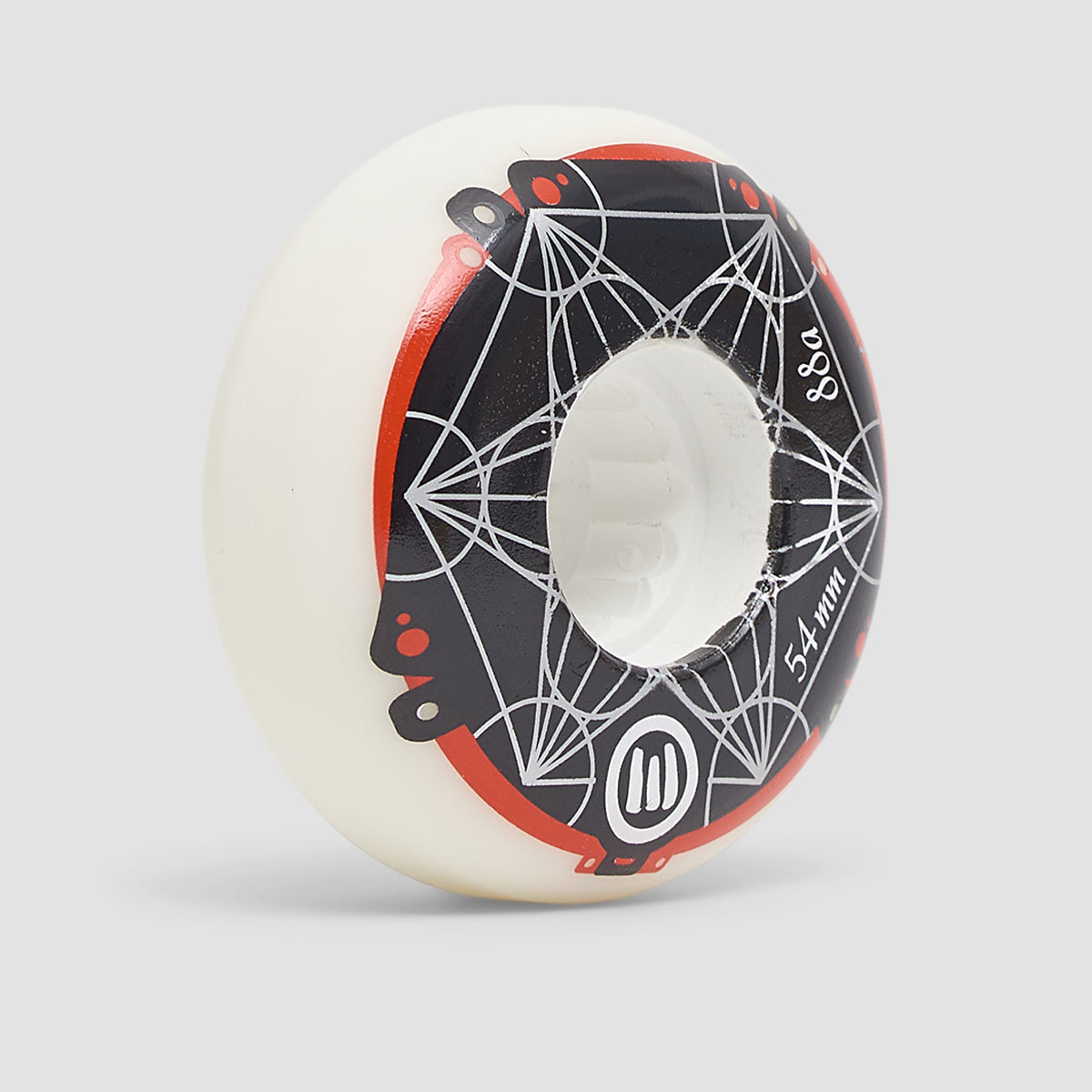 Eulogy Metatron Cube 88A Inline Wheels x4 White 54mm