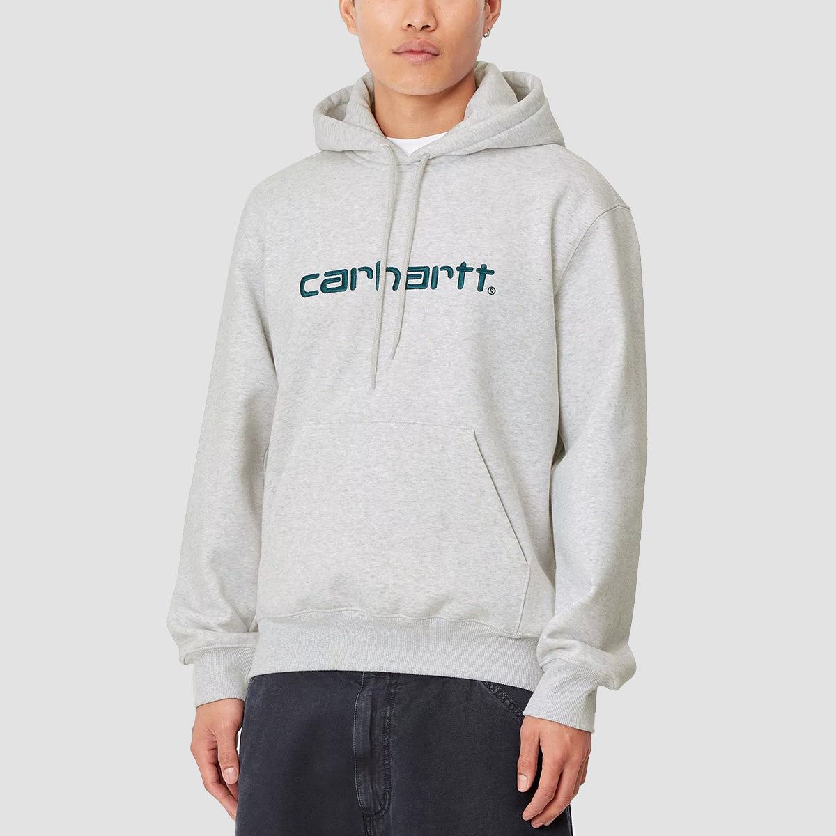 Carhartt WIP Pullover Hoodie Ash Heather/Duck Blue