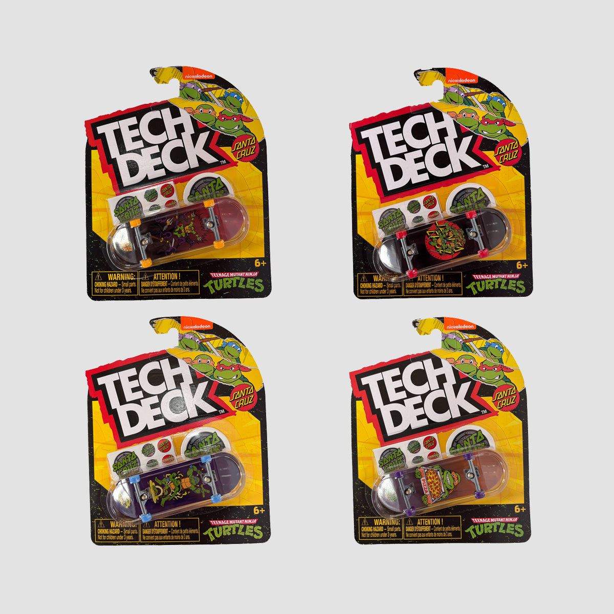 Tech Deck 96mm (M52) Fingerboard - Random Santa Cruz X TMNT