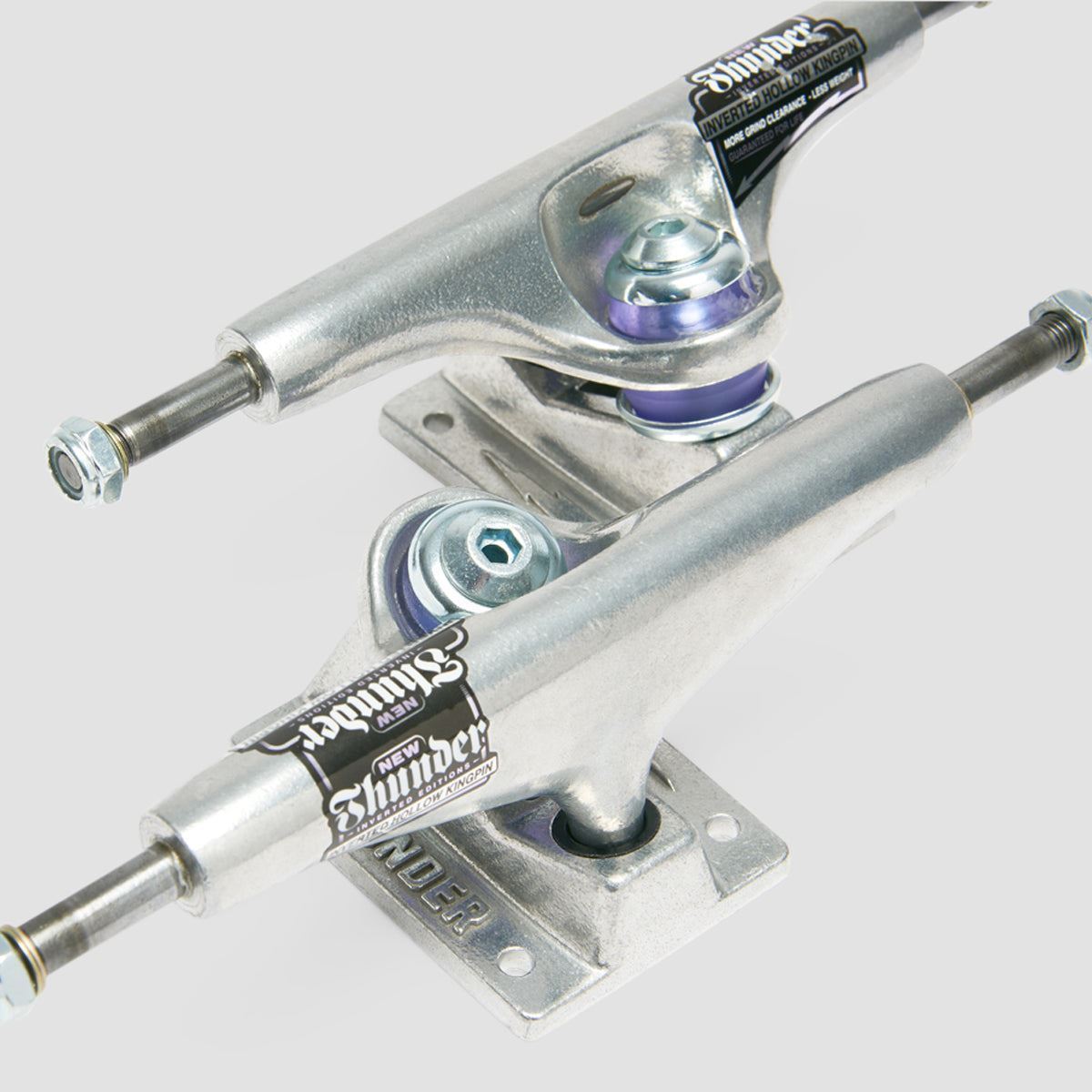 Thunder 148 Inverted Hollow Kingpin Trucks 1 Pair Polished - 8.25