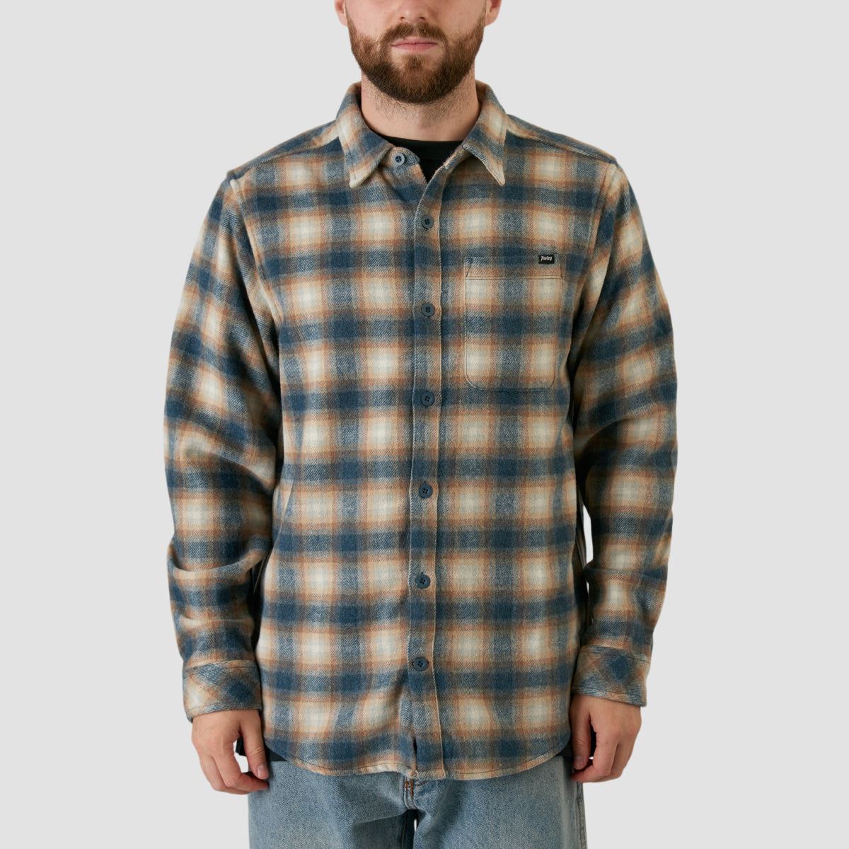 Hurley Portland Heavyweight Flannel Longsleeve Shirts Iron Ore