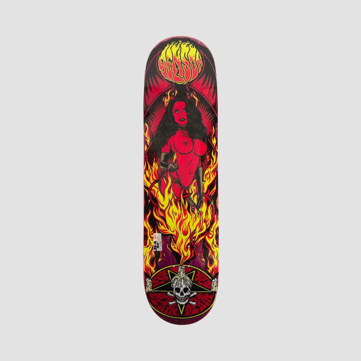 Death Benson Devil Woman II Skateboard Deck Various Stains - 8.25"
