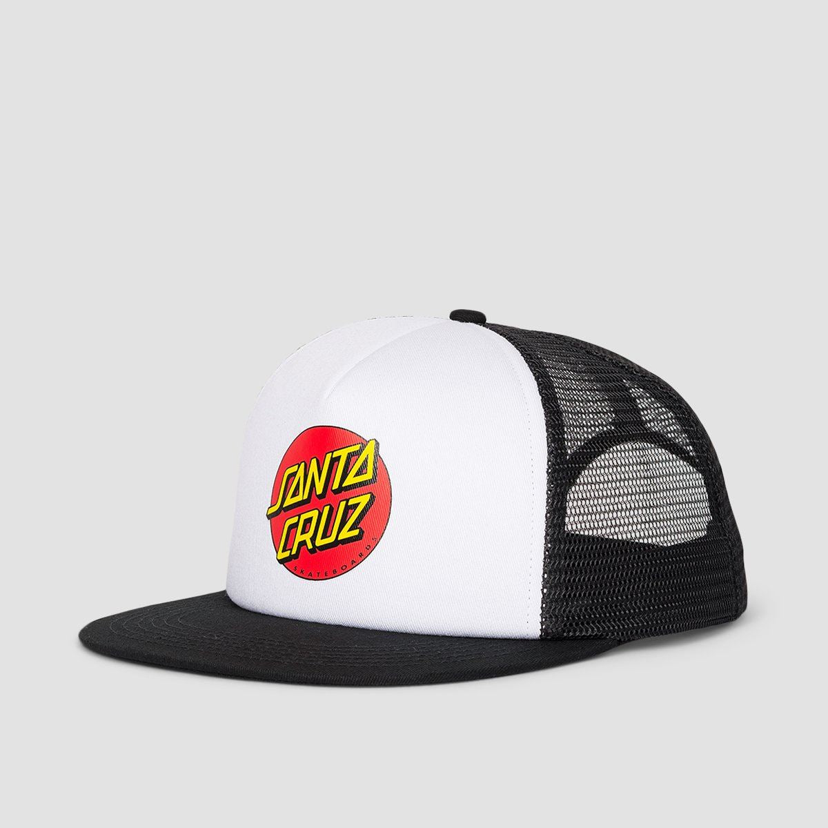 Santa Cruz Classic Dot Mesh Cap White/Black