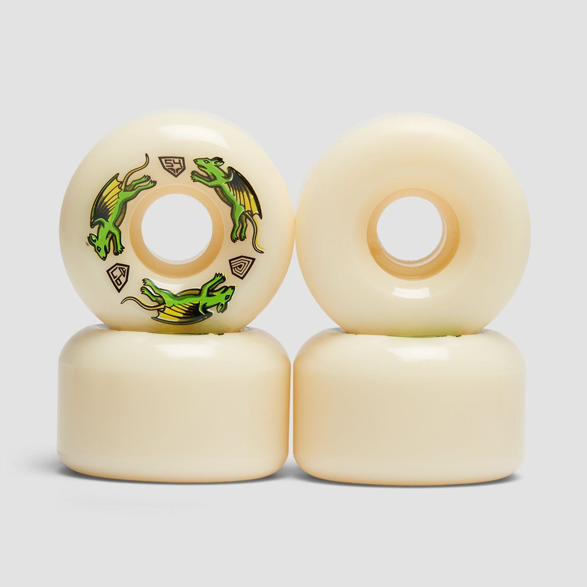 Powell Peralta Dragon Formula Nano Rats 97A V6 Skateboard Wheels White