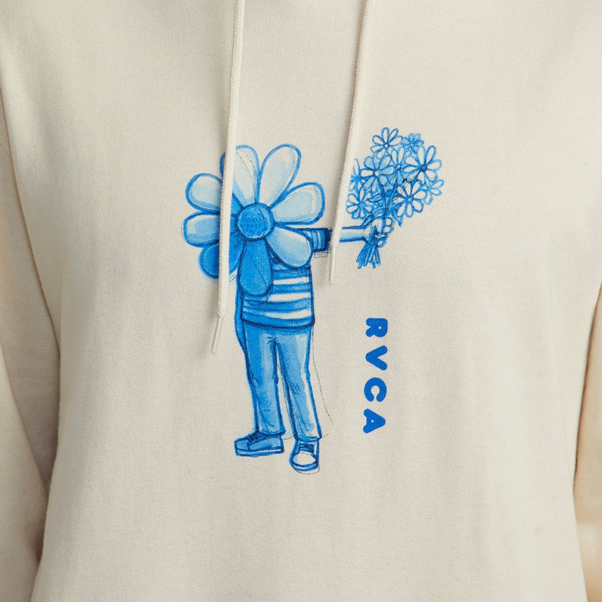 RVCA Andrew Pommier Flower Friend Pullover Hoodie Latte