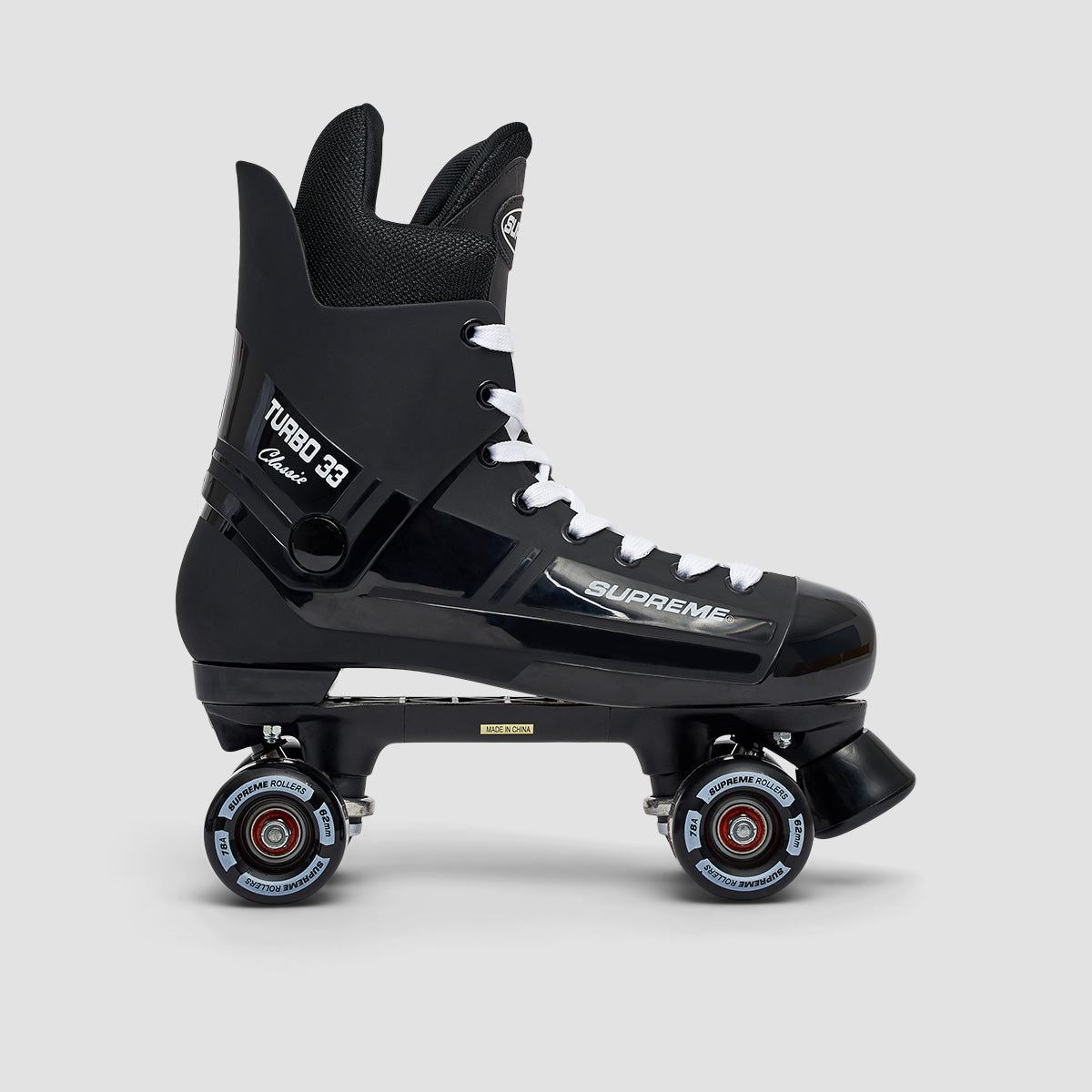 Supreme Turbo 33 Nylon Quad Skates Black/Black