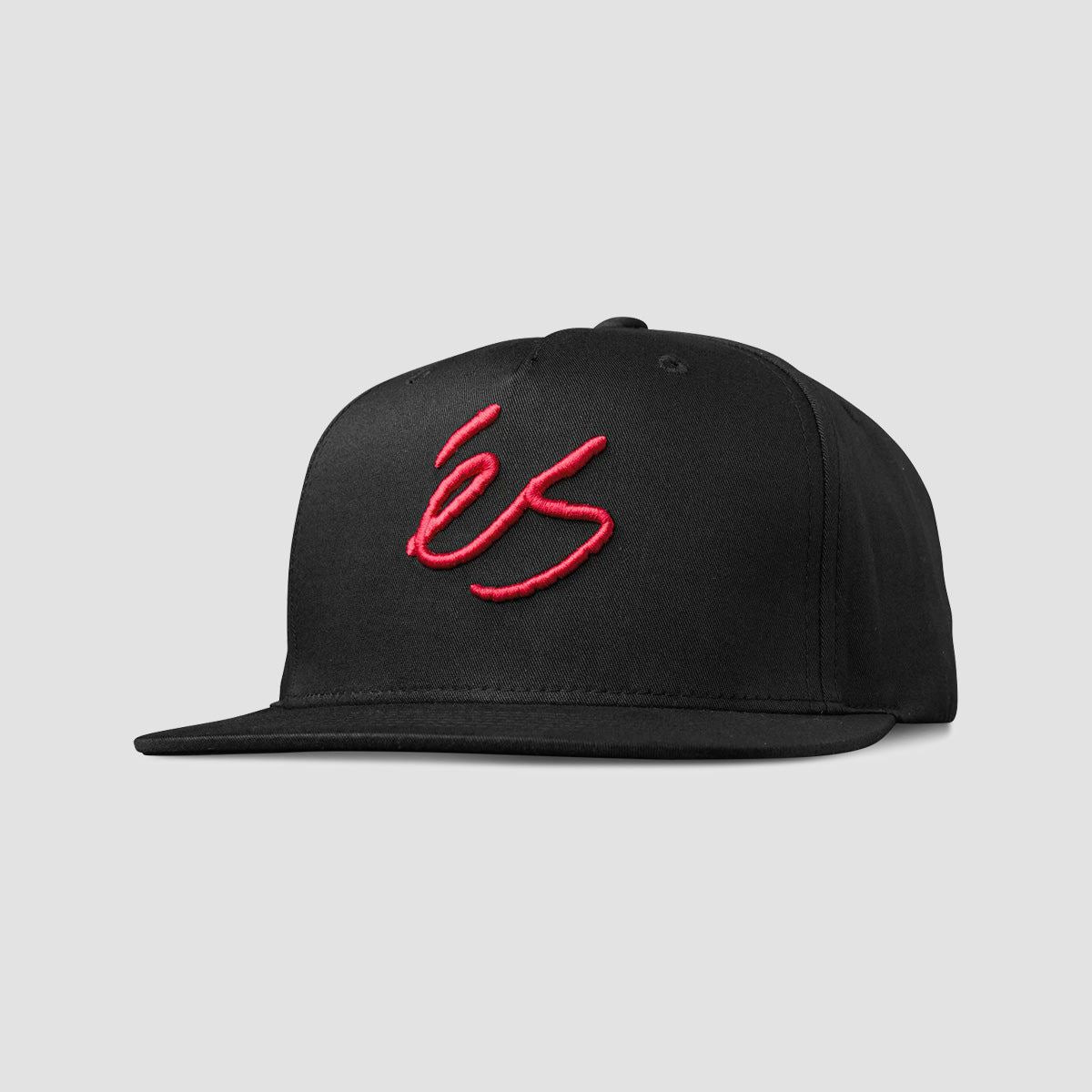 eS Script Snapback Cap Black