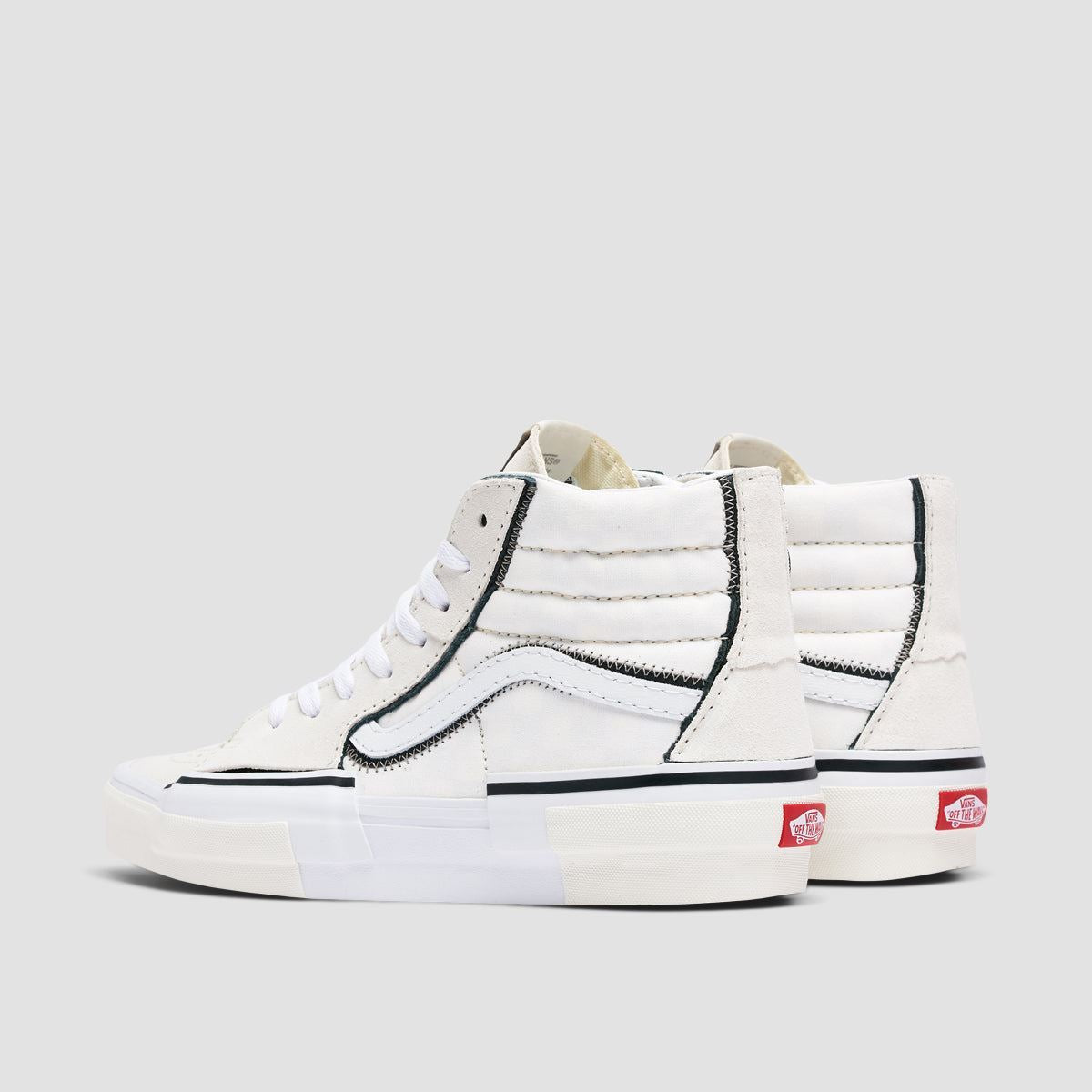 Vans Sk8 Hi Reconstruct High Top Shoes Marshmallow White 4uk Marshmallow White