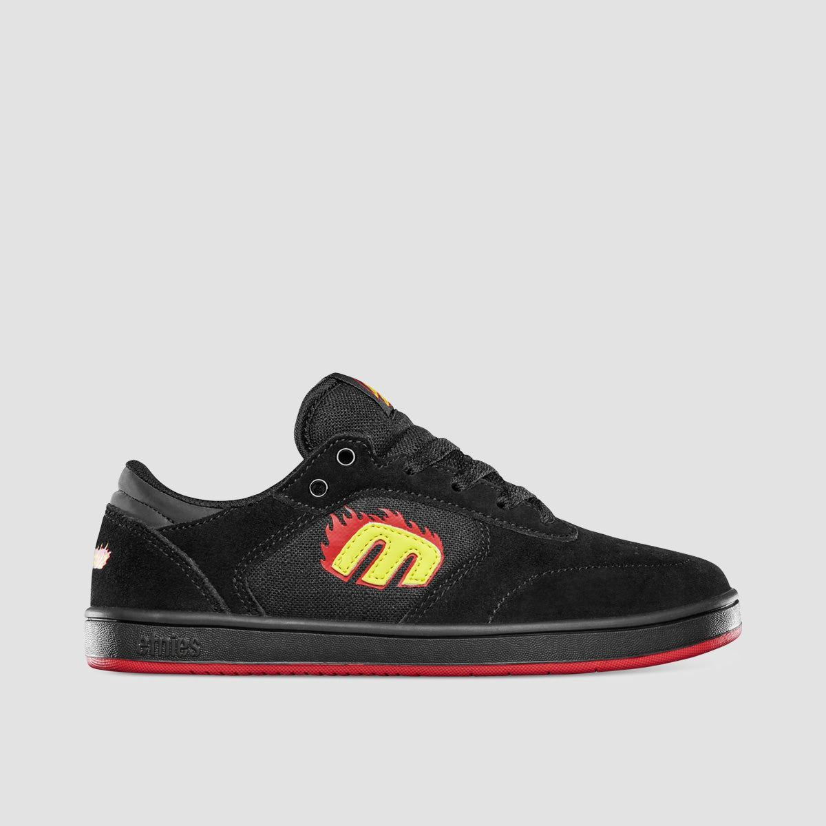 Etnies Windrow X Santa Cruz Shoes - Black/Red/Black