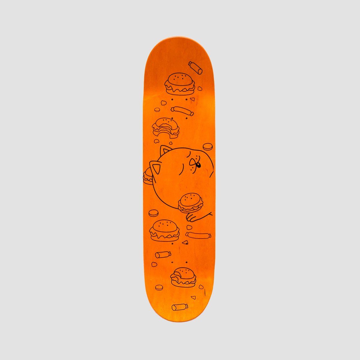 Ripndip Fat Hungry Baby Skateboard Deck Purple - 8"