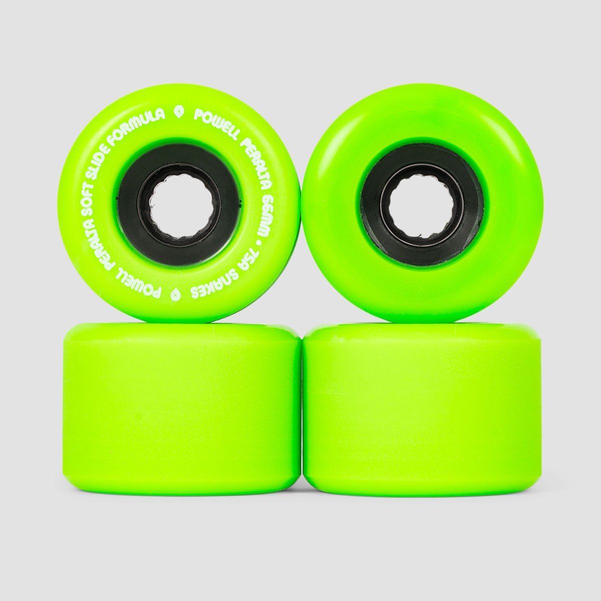 Powell Peralta Snakes 75A SSF Skateboard Wheels Green 66mm