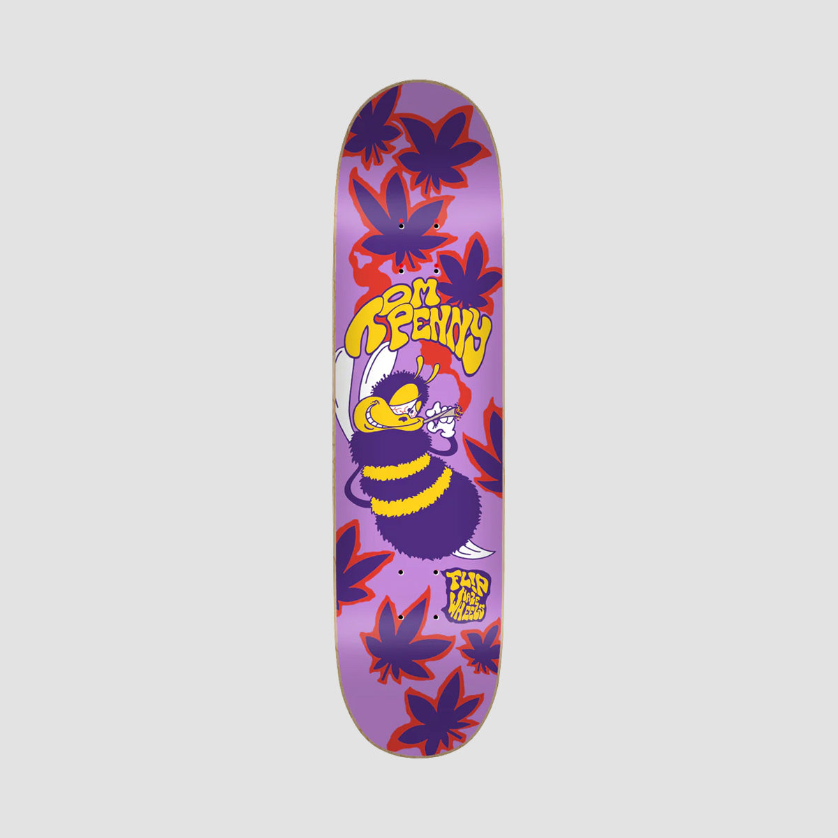 Flip High in a Haze Tom Penny Skateboard Deck Purple - 7.75