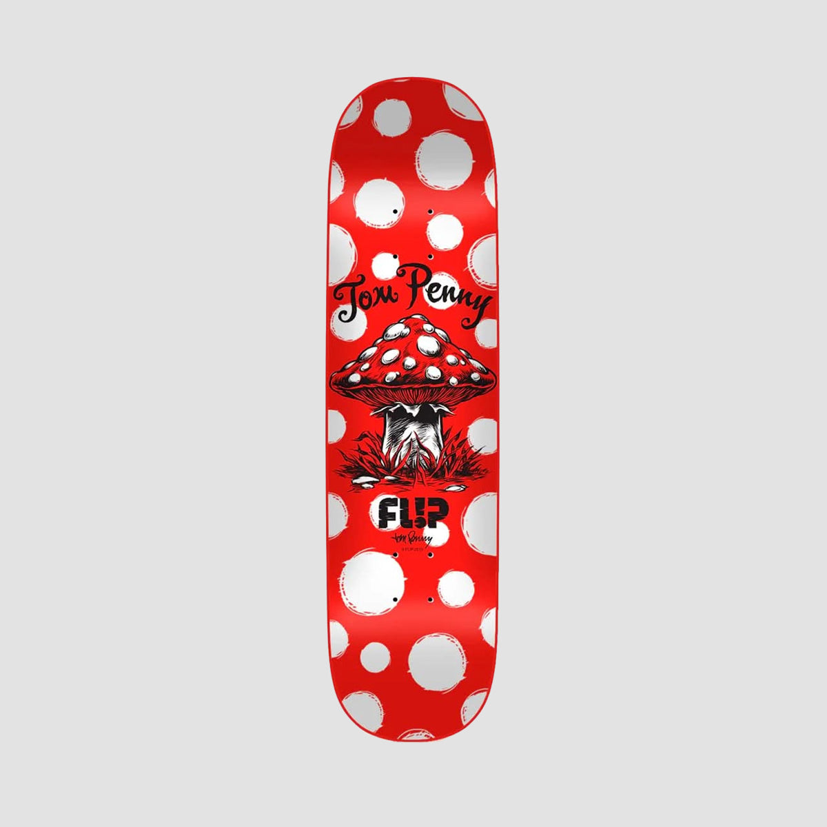 Flip Penny Dots Full Dipped Skateboard Deck Red - 8.125"