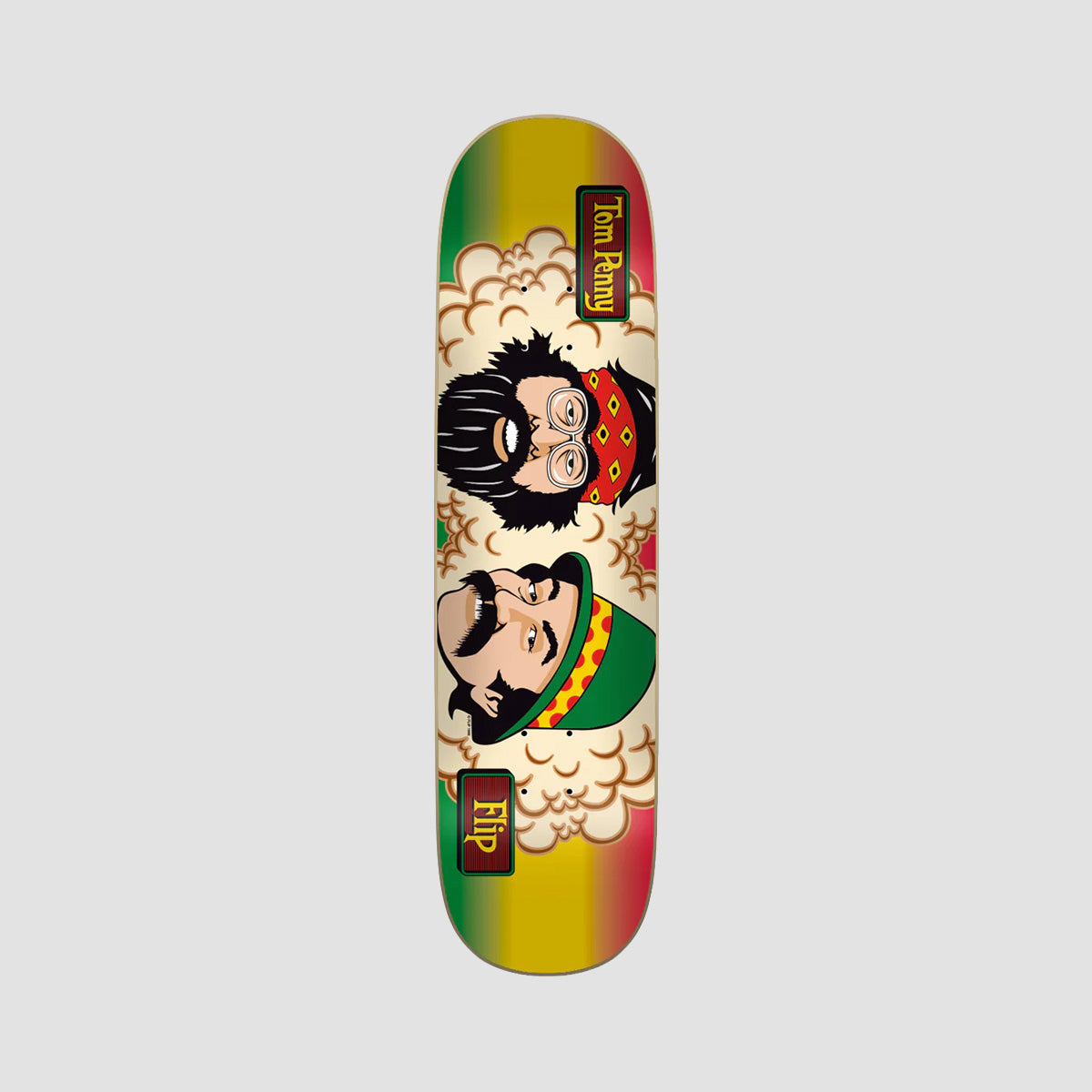 Flip Penny Toms Friends Skateboard Deck Rasta Stripe - 8.125"